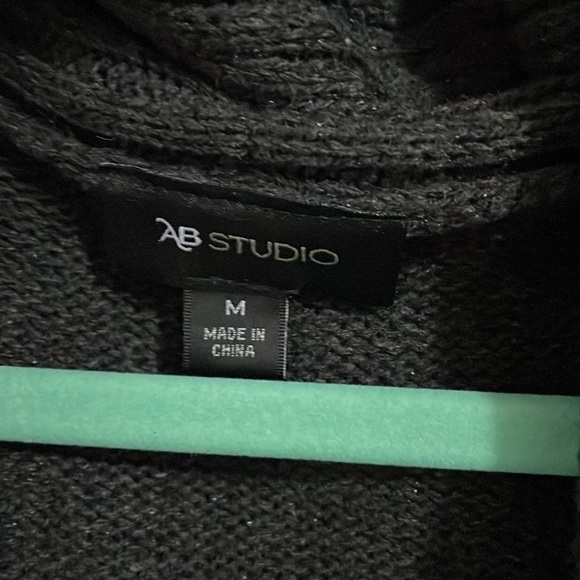 AB Studio Open Front Knit Cardi - Picture 6 of 10